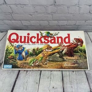 Vintage 1989 Quicksand Slip Slide or Sink Parker Brothers Board‎ Game Complete